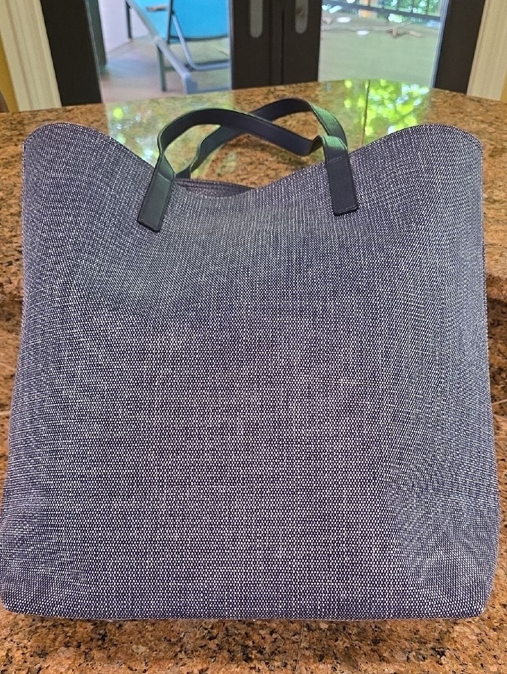 Rare Never Carried Marc By Marc Jacobs Denim Unsmiley Tote - Picture 4 of 12